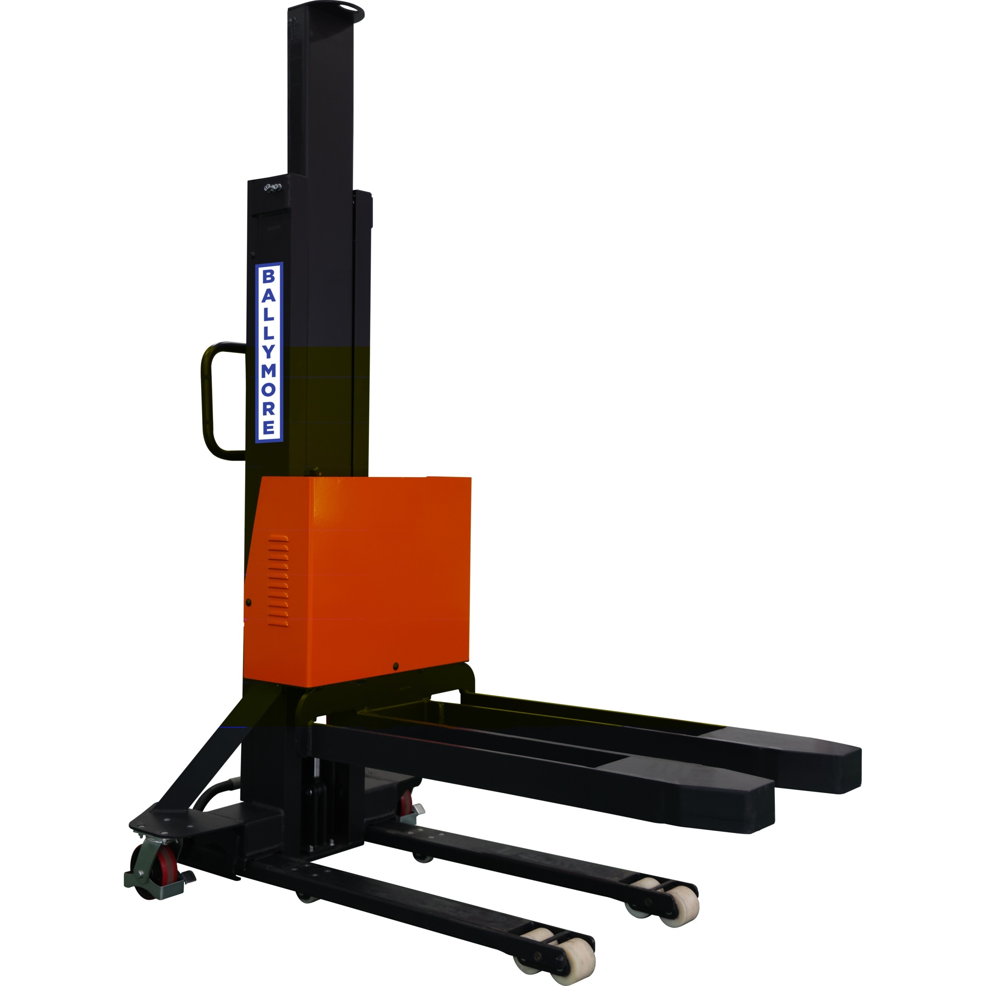 Ballymore, Self Lifting Stacker, 1100lb Capacity, 54in. Lift, Capacity 1100 lb, Raised Height 118 in, Lowered Height 66 in, Model# BALLYPAL SLS-54